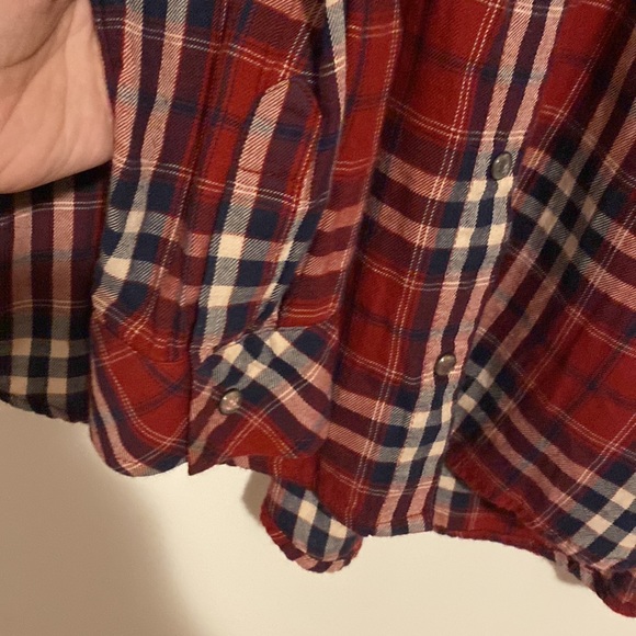 Guess Cotton Flannel Plaid Shirt - Picture 4 of 6